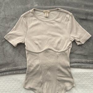 H&M Beige Corset Body Suit